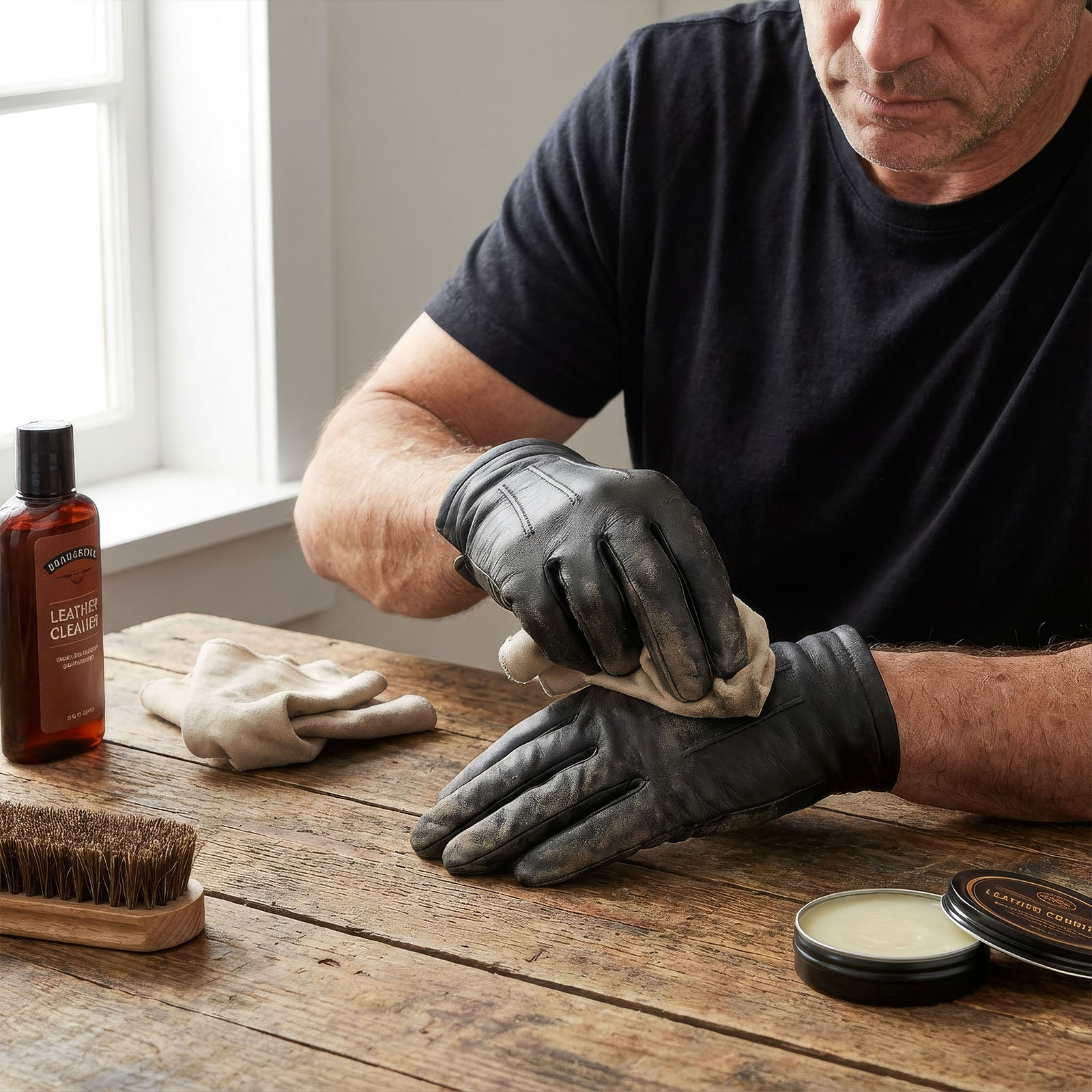 2A how to clean leather gloves