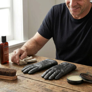 2B how to clean leather gloves