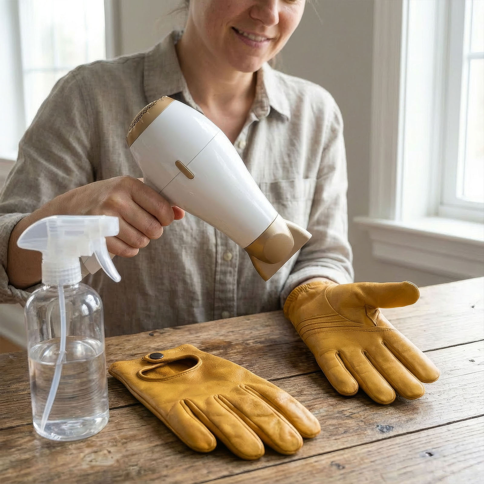 3A how to shrink leather gloves