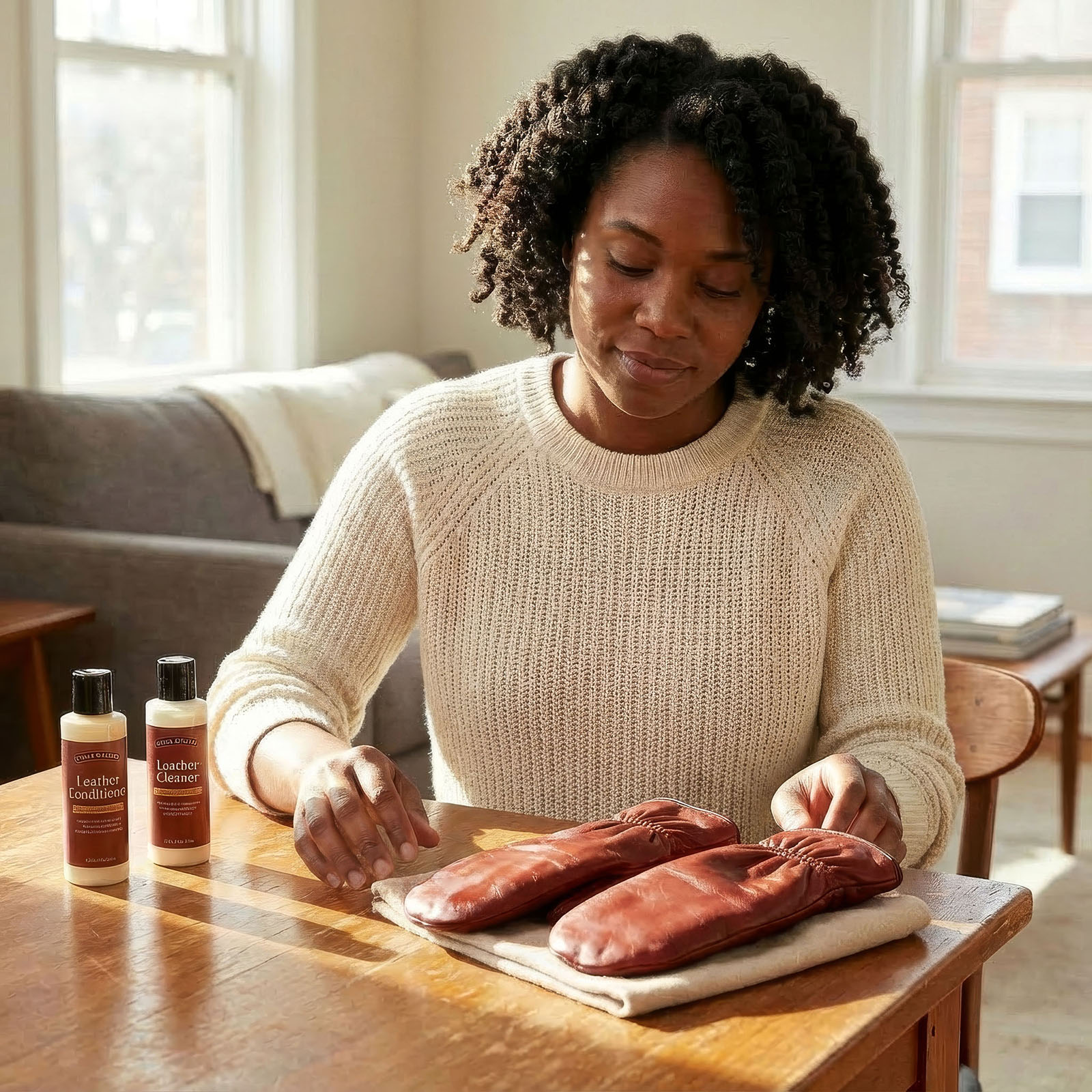 5A how to clean leather mittens