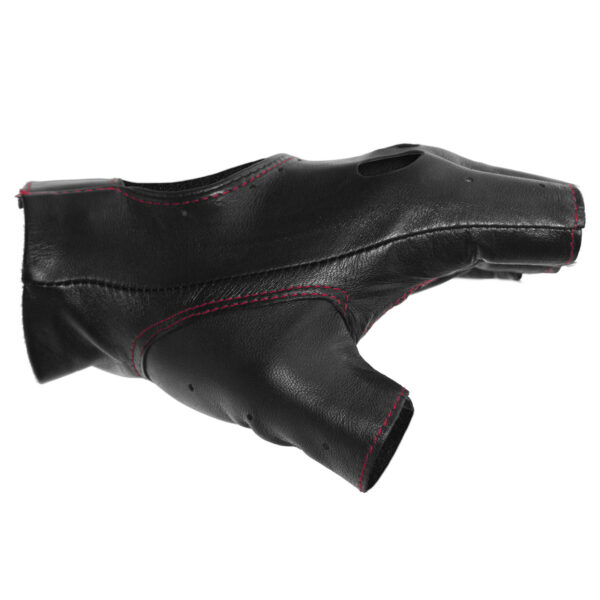 Chariot Glove Black with Red Stitching Medial