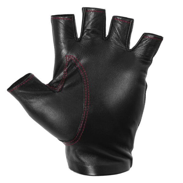 Chariot Glove Black with Red Stitching Palm