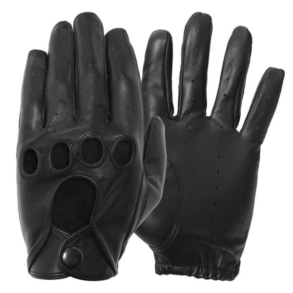 Black driving gloves mens online