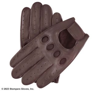 Downshift Driving Glove Brown Back