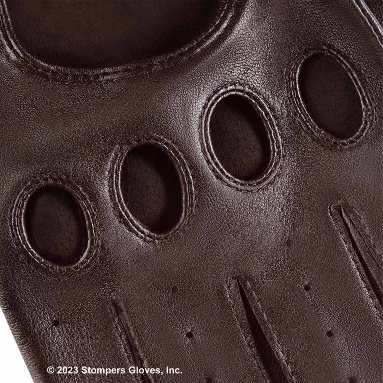 Downshift Driving Glove Brown Detail
