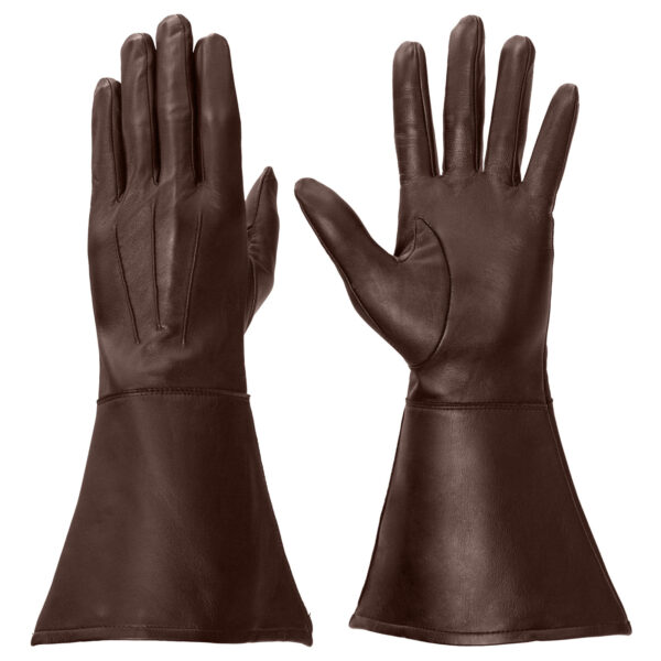 Men's leather gauntlet gloves online