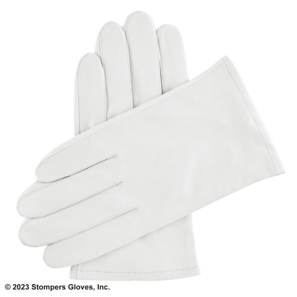 Officer Dress Glove White Back