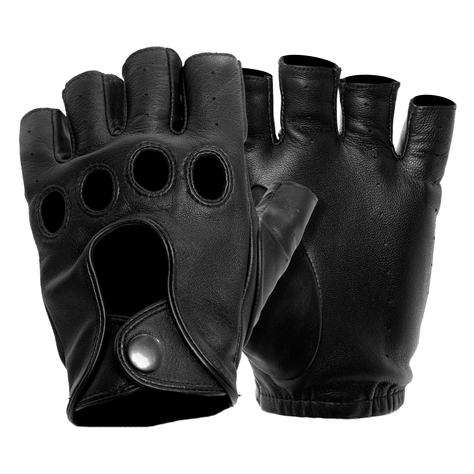 Schott gloves leather Black mens Used | eBay