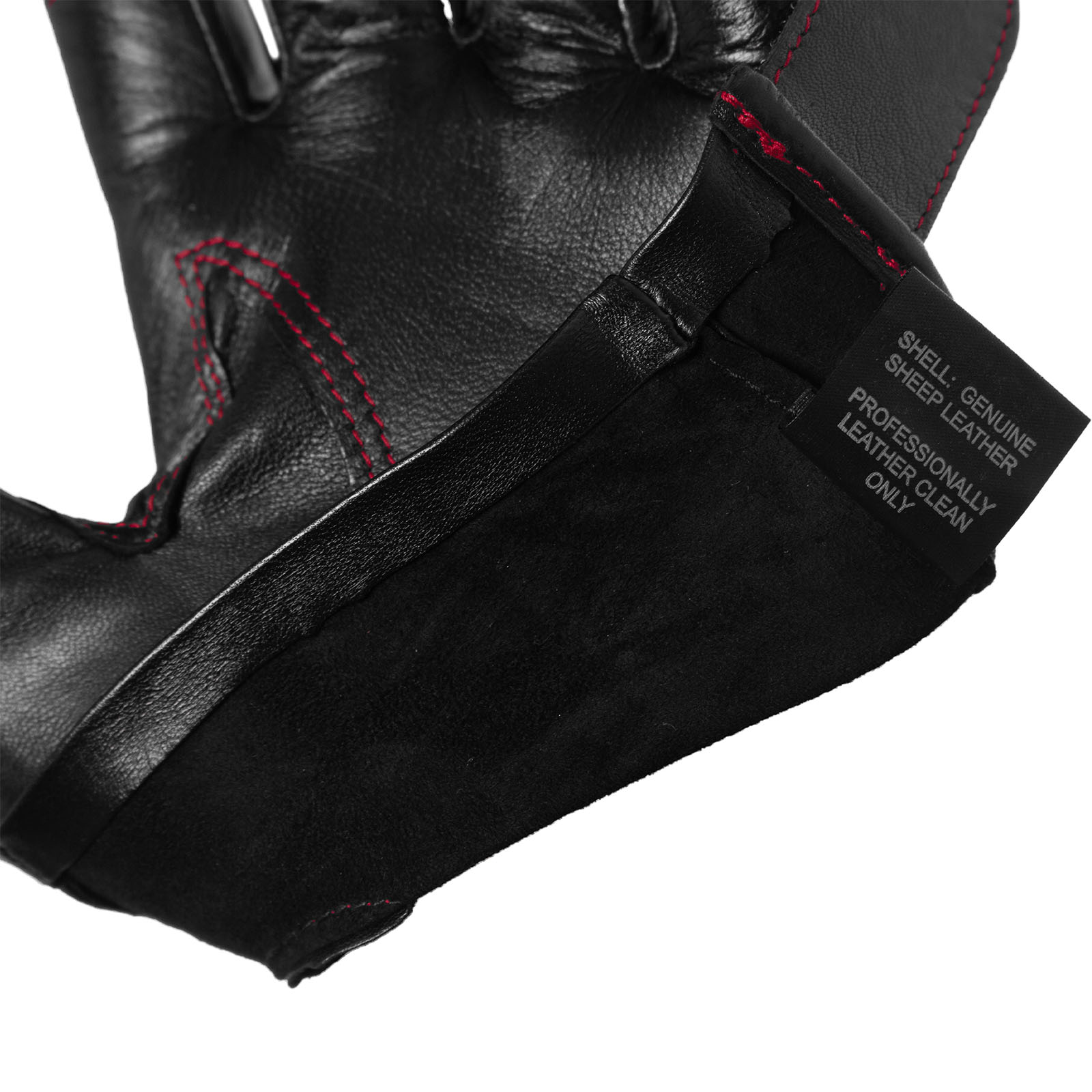 Chariot Glove Black with Red Stitching Tag Chariot Glove Black with Red Stitching Tag
