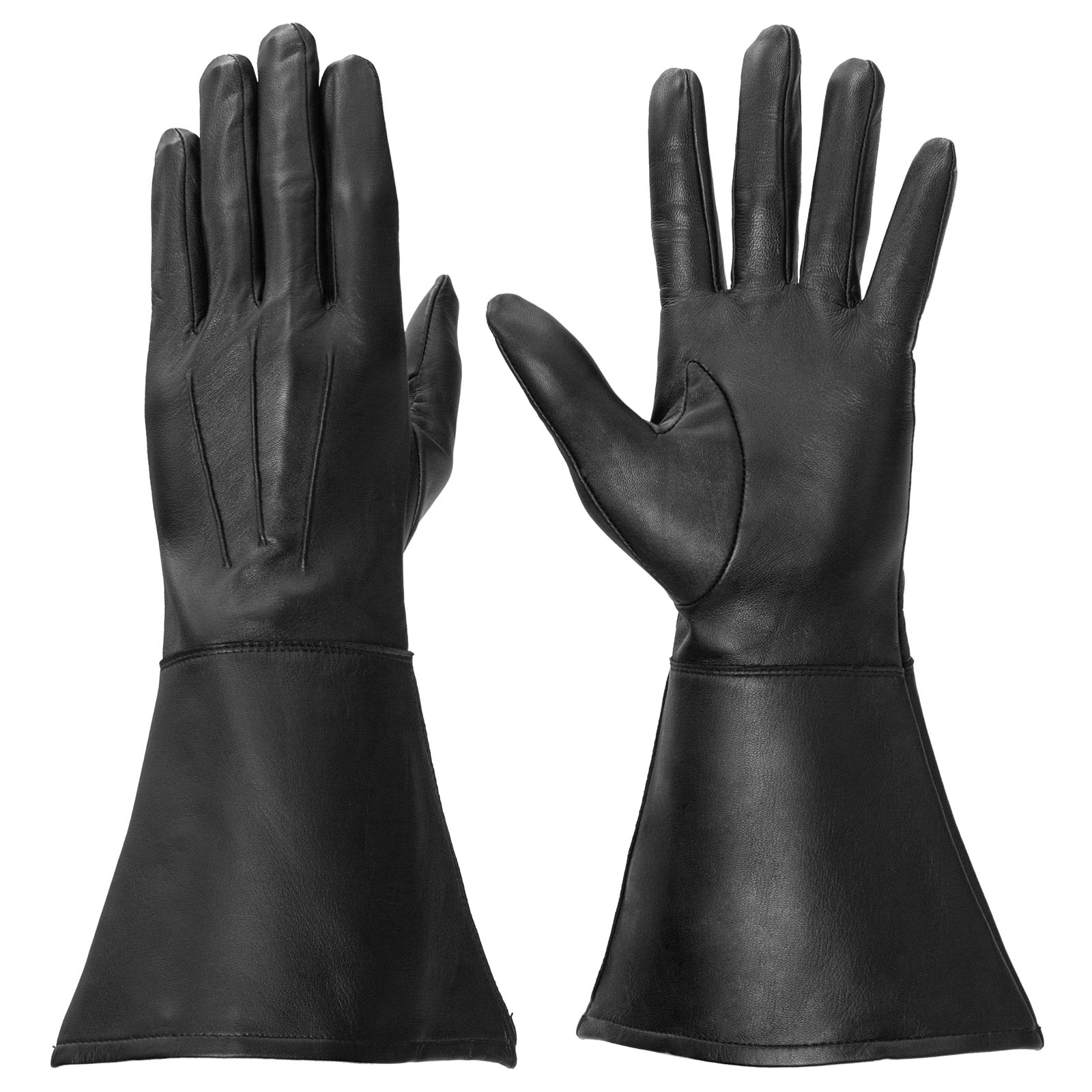 Men s Enforcer Touch Leather Gauntlet Gloves Touchscreen