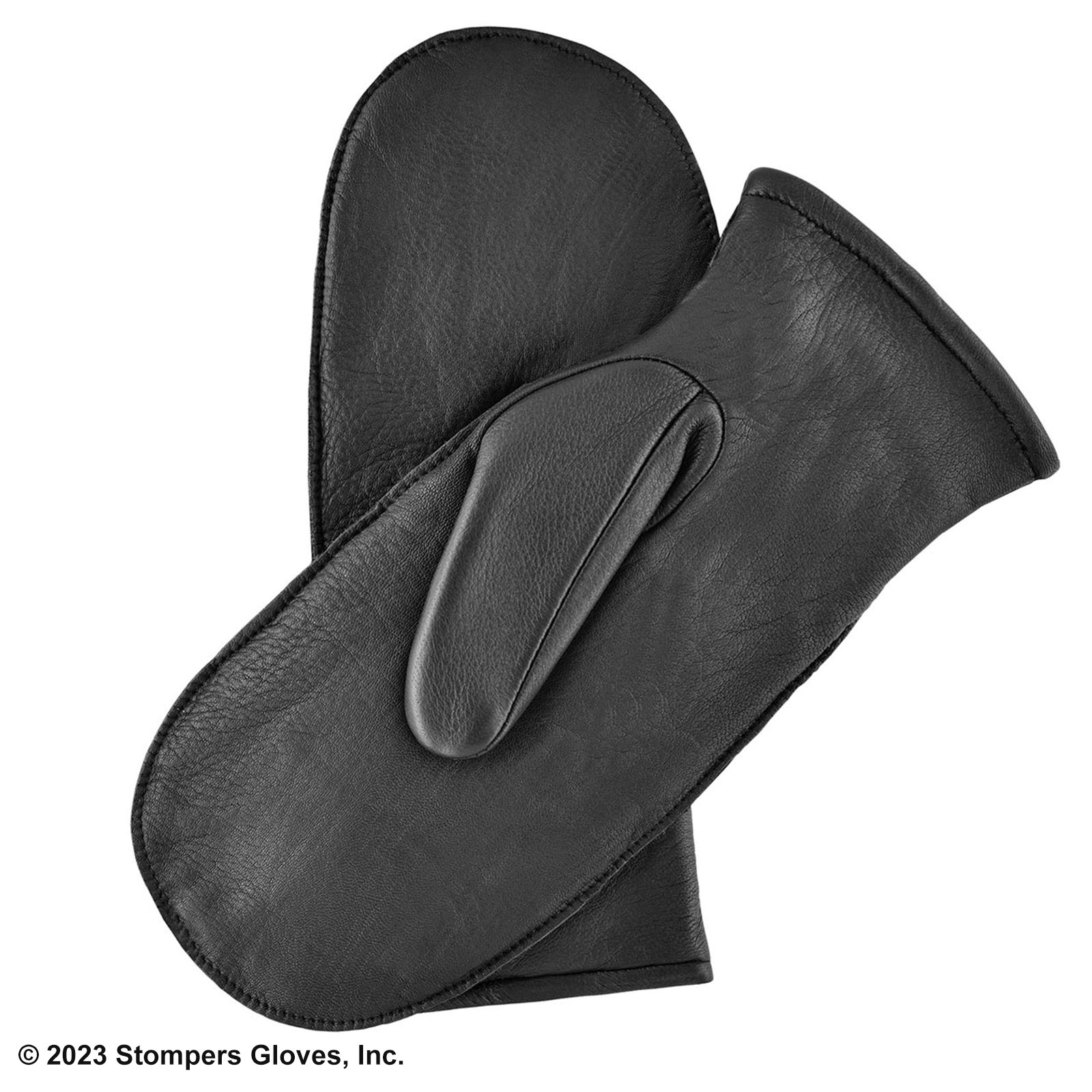 Snowfall Mitten Black Front